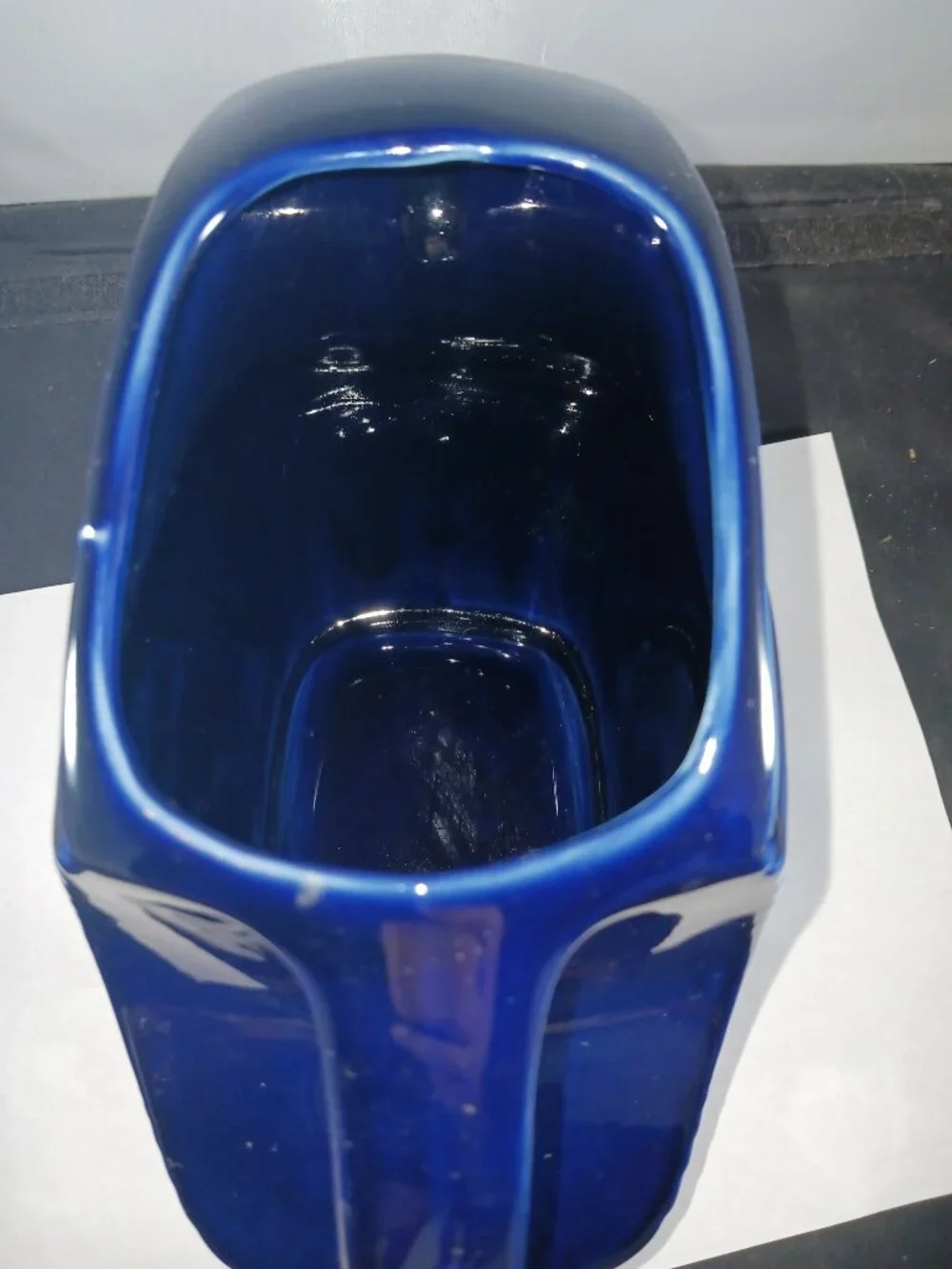 Fiestaware Vintage Large Disc Water Pitcher Cobalt Blue Ceramic Homer Laughlin
